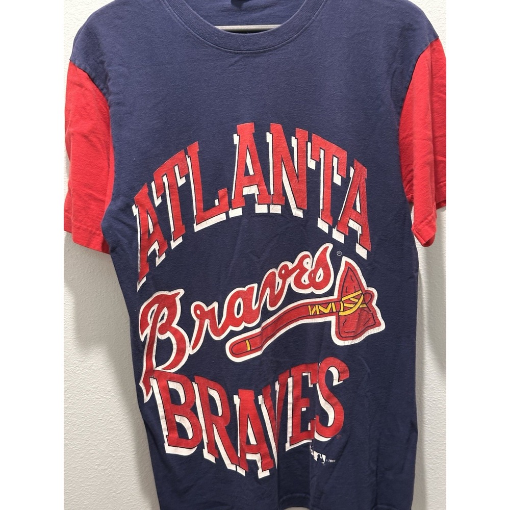 Vintage Majestic 1993Atlanta Braves MLB ‎ T-Shirt Size Medium
